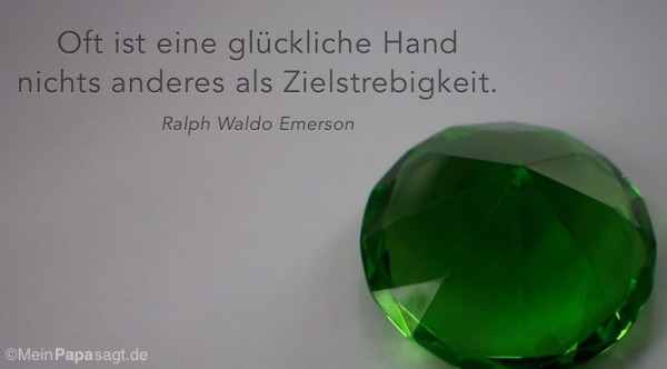 Oft ist eine glückliche Hand nichts anderes als Zielstrebigkeit...