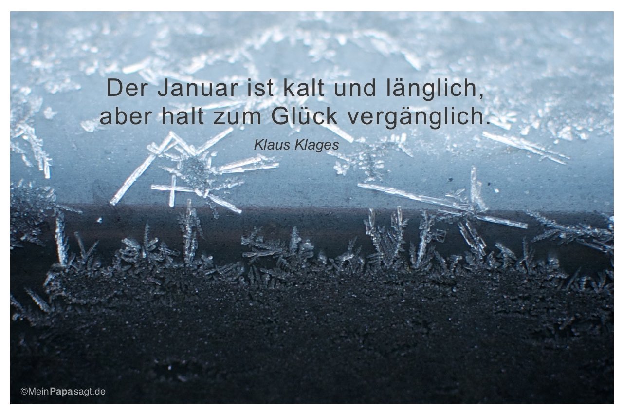 Kostenfreier Download Januar Sprüche Kalender - Sammlung deutscher