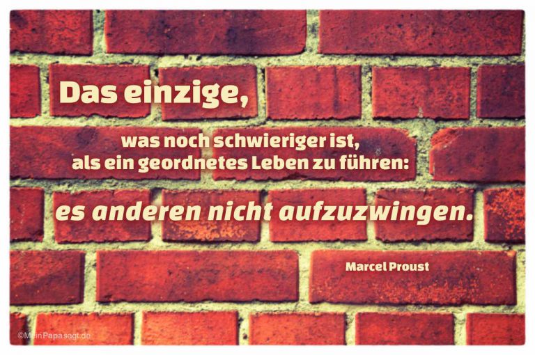 Das einzige, was noch schwieriger ist, als ein Leben zu führen