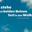 Beitragsbild – Ich stehe mit beiden Beinen fest in den Wolken