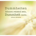 Blumenkohl digital verfremdet mit dem Moravia Zitat: Dummheiten können reizend sein, Dummheit nicht. Alberto Moravia
