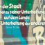 Beitragsbild - In der Stadt lebt man zu seiner Unterhaltung, auf dem Lande zur Unterhaltung der anderen