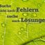 Beitragsbild - Suche nicht nach Fehlern, suche nach Lösungen