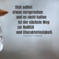 Beitragsbild - Sich selbst etwas versprechen und es nicht halten ist der nächste Weg zur Nullität und Charakterlosigkeit