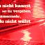 Beitragsbild - Dass du nicht kannst, sei dir vergeben, doch nimmermehr, dass du nicht willst