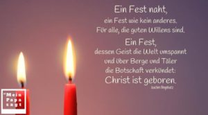 Beitragsbild - Ein Fest naht, ein Fest wie kein anderes. Für alle, die guten Willens sind